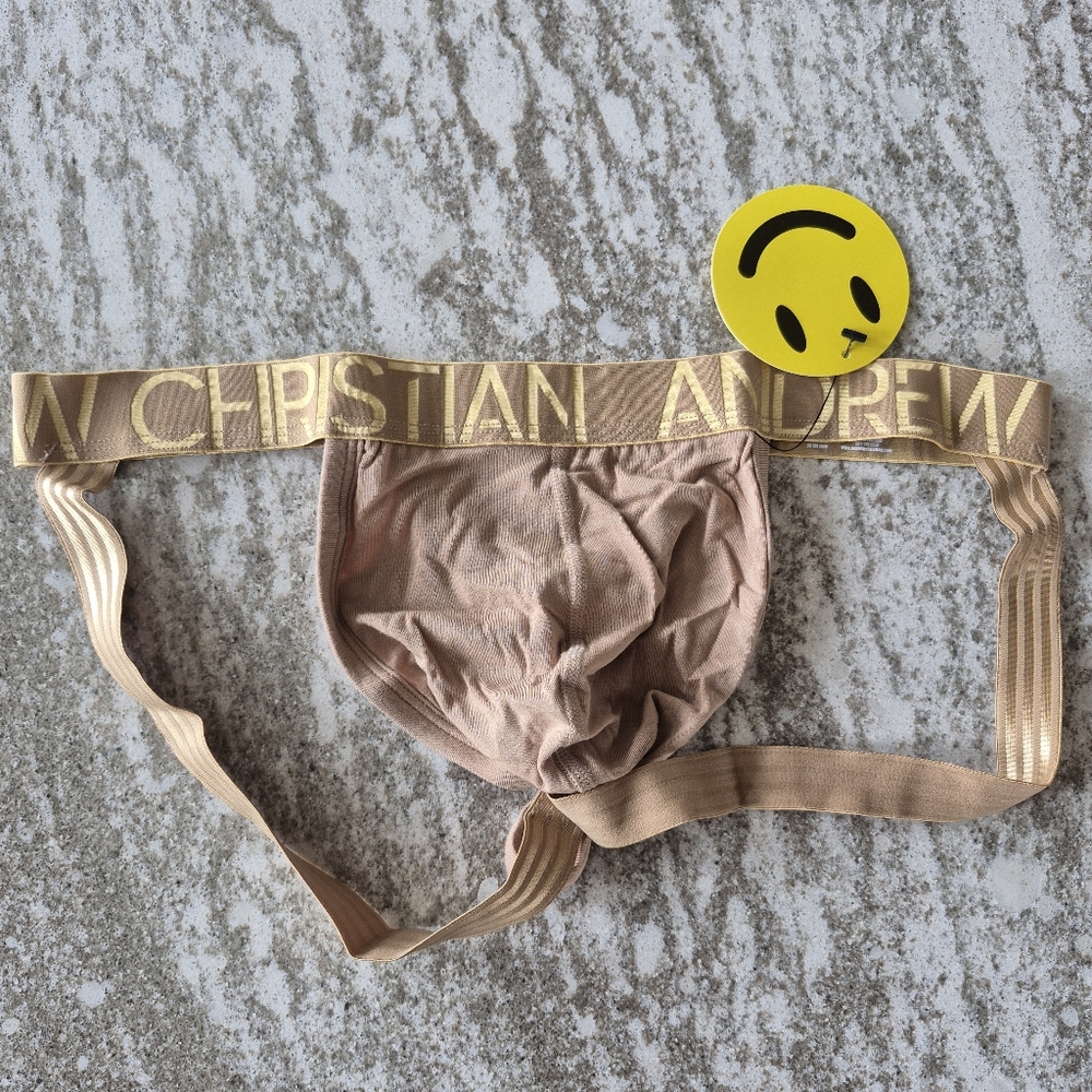 Andrew Christian Men's Happy Modal Jockstrap Thong Underwear Size Medium NEW